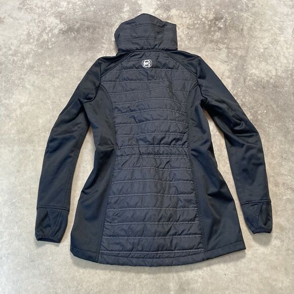 MICHAEL‎ Michael Kors Jacket Small Hooded Lightweight Down Coat Black - Picture 5 of 9